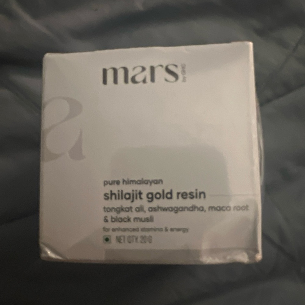 Mars Pure Himalayan Shilajit Gold Resin - White Box